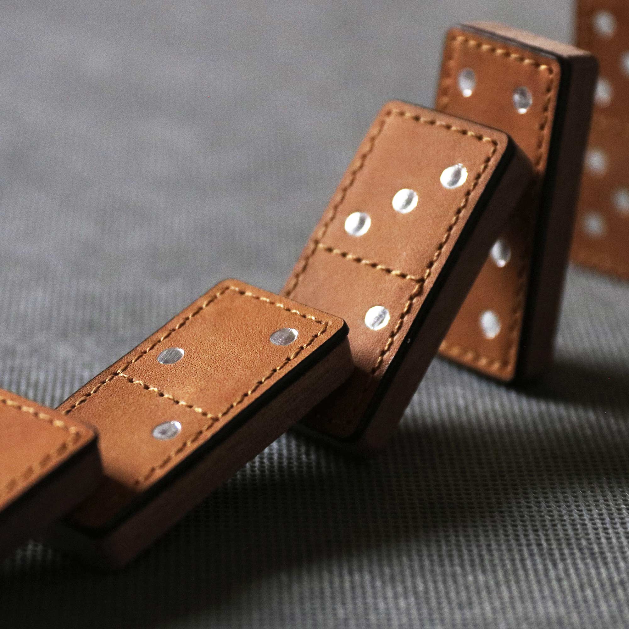 Leather Dominoes Set