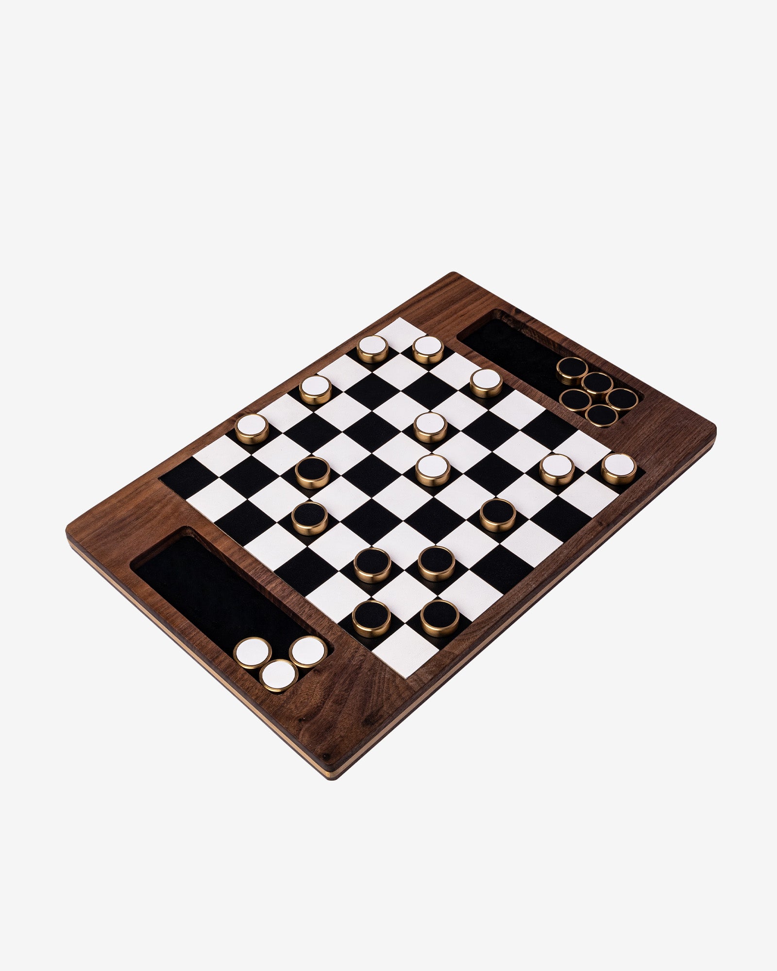 Deluxe Magnetic Wooden Checker